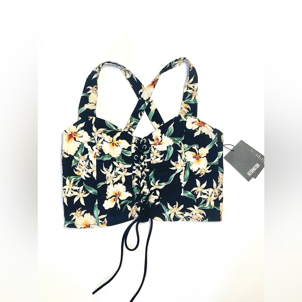 ‼️Last Chance‼️ Royal Creations x Reformation Vintage Tropical Crop Top